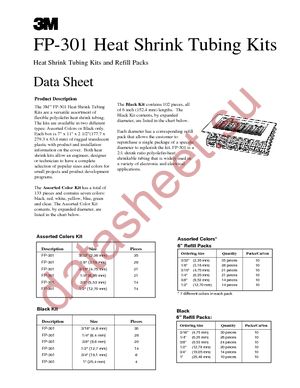 FP301 TUBING KIT (BLK) datasheet  